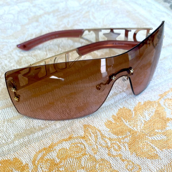 CHRISTIAN DIOR Shield Sunglasses STAR DIORLYWOOD Y2K Rare Find! - Picture 1 of 11